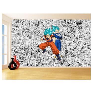 Imagem de Papel De Parede Dragon Ball Goku Vegeta Anime 3,5M Dbz167 - Você Decor