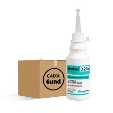 Imagem de Riohex clorexidina 0,2% solução aquosa 100 ml (kit c/06) - rio quimica