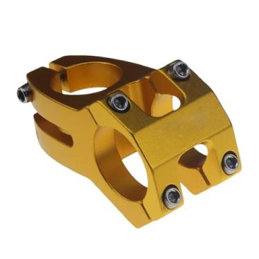 Imagem de Mesa de guidão para bicicleta, acessórios para mountain bike, 25,4 mm, liga de alumínio, 35 mm, para MTB, BMX, ciclismo e bicicletas dobráveis.(Gold)