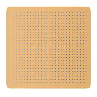 Imagem de Rack organizador de bancada amarelo, painéis de quadro de 40 x 40 cm para escritório em casa, oficina e estudo - porta-ferramentas e prateleiras de armazenamento de exibição de varejo