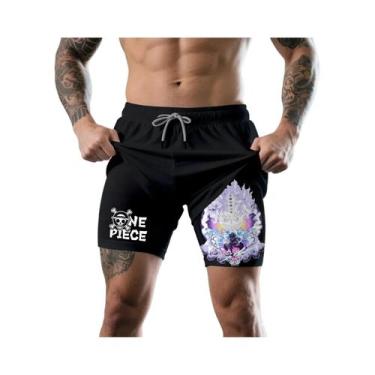 Imagem de Shorts De Verão Para Homens E Mulheres, Dupla Camada, Estilo Casual Pa