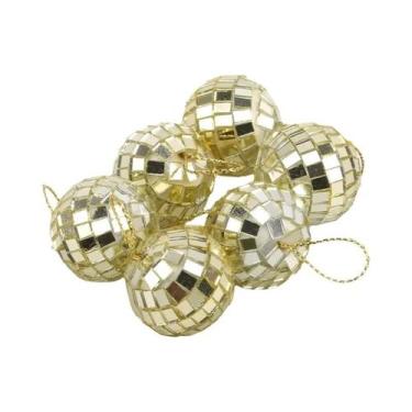 Imagem de Enfeites De Bola De Natal De 6cm, Caixa Com 9 Peças, Decorações Para Á