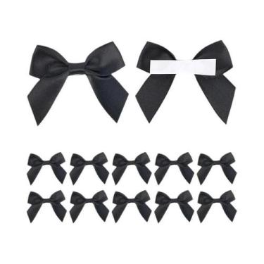 Imagem de Laço Artesanal Com Adesivo Para Caixa De Presente De Natal, Decoração 