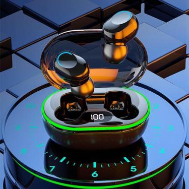 Imagem de Fones de ouvido sem fio Bluetooth 5.3 Fones de ouvido com display LED 