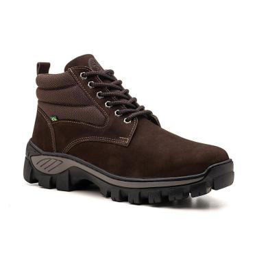 Imagem de Bota Adventure Couro Masculina Conforto Resistente Trekking