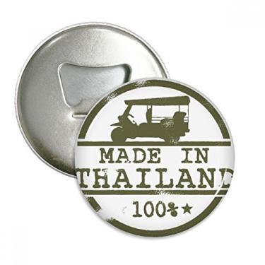 Imagem de Ilustração de trator Tailândia Make In Thailand abridor de garrafas ímã de geladeira emblema multifuncional
