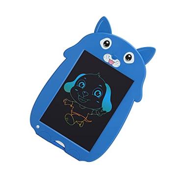 Imagem de Tablet LCD de desenho, tablet educacional de desenho LCD de 9 polegadas para crianças para crianças([Colored Handwriting] Blue Puppy)