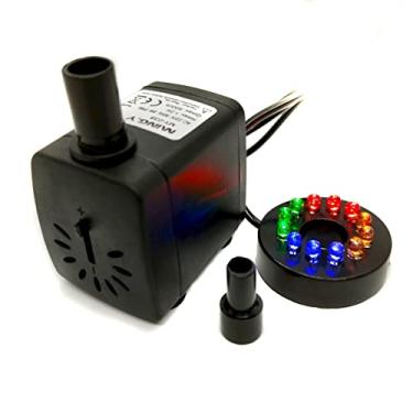 Imagem de Motor Bomba Submersa 450l/h Cascata Fonte Aquário Luz Led (110)