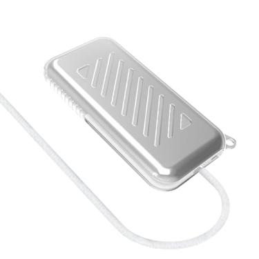 Imagem de AJKTHGE Capa macia Vision Pro TPU, suporte de bateria conveniente com capa de transporte e acessórios, proteção eficaz Bateria Vision Pro no trabalho, jogos, viagens. (Transparente)