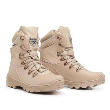 Imagem de Bota Coturno Militar Adventure Couro Cano Alto Acero Ripstop-Masculino