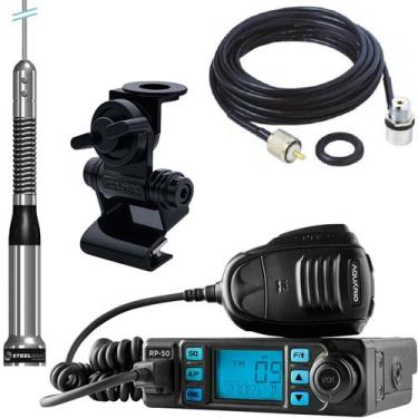Imagem de Rádio Móvel Px 80 Canais RP-50 Antena Slim Bold 1,40m AP8690 Cabo 5,5m