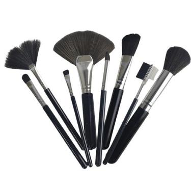 Imagem de Pincel Kit 8 Peças Maquiagem Base Sombra Corretivo Make Up Profissiona