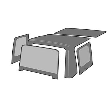 Imagem de Rampage Factory Substituição Soft Top | Vinil, Cor Diamante Preto com Janelas Coloridas | 98935 | Serve para Suzuki Vitara/Geo Tracker 1999-2002