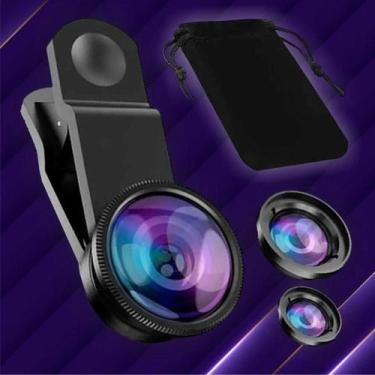 Imagem de Kit 3 Lentes Olho De Peixe Smartphone Celular Fish Eye Detalhe Fotos B
