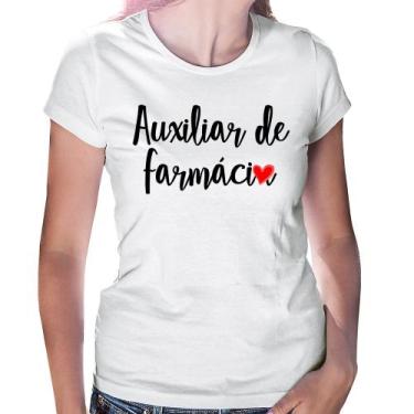 Imagem de Baby Look Auxiliar de Farmácia por Amor - Foca na Moda, Branco, G