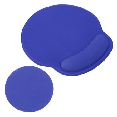 Imagem de PATIKIL Mouse pad de gel com descanso de pulso, mouse pad ergonômico com base de espuma viscoelástica confortável antiderrapante macia para computador, laptop, escritório, azul
