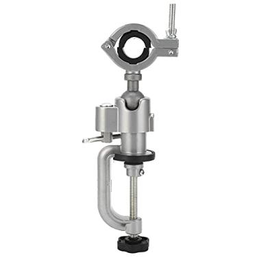 Imagem de GRCFUMO 360 graus Banco de bancada Tise, borracha, perfuração elétrica de alumínio fundido, suporte multifuncional dos vistos de bancada de mesa para perfuração elétrica, moedor,