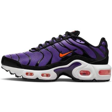Imagem de Nike Tênis infantil Air Max Plus (Gs), Preto/Roxo Voltagem/Ágata Roxa/Laranja Total, 18