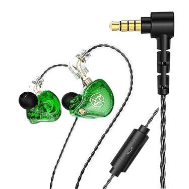 Imagem de FEDAI Fones de ouvido intra-auriculares DX2, fones de ouvido intra-auriculares com fio IEM HiFi com 1DD, som de graves imersivo para cantores, músicos, palco, bateristas para corrida na igreja (com