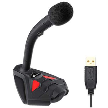 Imagem de KLIM Voice V2 – Microfone de mesa USB para jogos para computador – Compatível com PC, laptop, Mac, PS4 – Microfone profissional para desktop com suporte – gravação, transmissão, YouTube, Podcast Mics, Studio Microfono, Matte Red