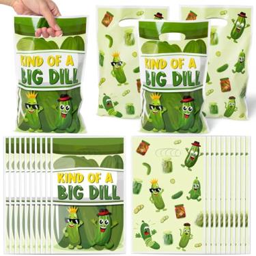 Imagem de Funny Pickle Party Favor Bags - 50Pcs Kind of a Big Deal Cucumber Goody Candy Treat Gifts Bags, Interesting Vegetable Themed Party Decorations for Adults Kids Birthday Fruit Vegetable Events Supplies