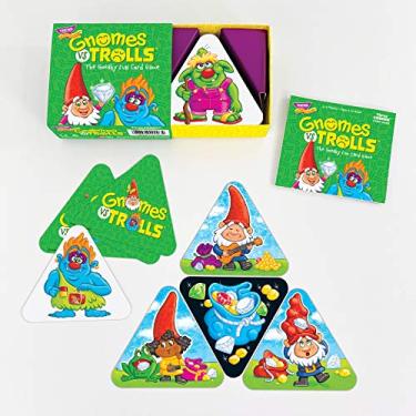Imagem de Gnomes vs Trolls Three Corner Strategy Game by TREND enterprises, Inc. - Family-Friendly Card Games