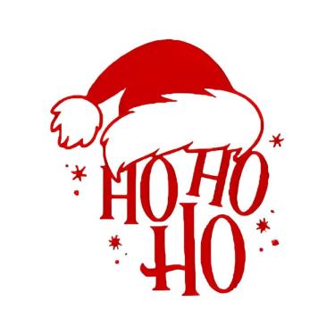 Imagem de Adesivo Para Balão Hohoho Natal - Vermelho - 30cm