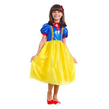 Imagem de Fantasia Princesa Rubi Infantil Standard Com Capa E Tiara Tamanho P