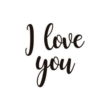 Imagem de Adesivo Para Balão I Love You