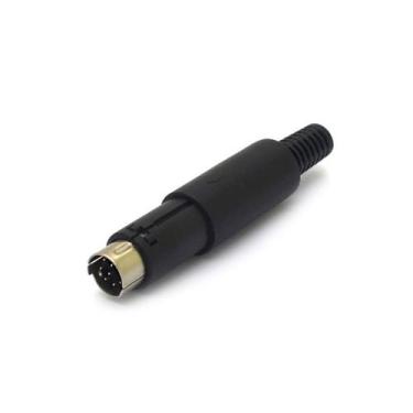 Imagem de Conector Mini Din Macho JL21323/8P 8 Pinos Com Rabicho - Jiali