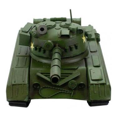 Imagem de Tanque De Guerra Verde Estilo Retrô Vintage 33cm - Skin Zabom, Verde