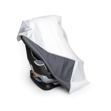 Imagem de DS. DISTINCTIVE STYLE Capa de assento de carro de bebê almofada de resfriamento protetor solar para assento de carro infantil mantém o assento infantil fresco acessórios de viagem prata