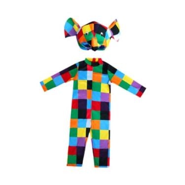 Imagem de UGPLM Fantasia infantil macacão cosplay roupa fofa para festa temática de Halloween, L