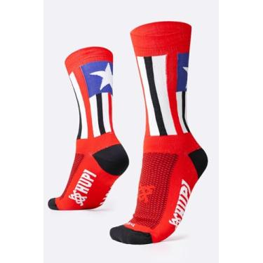Imagem de Meia HUPI Maranhão 1 Par Cano Médio Corrida Bike, Cor: Maranhão, Tamanho 36-42