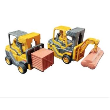 Imagem de Mini Escavadeira Empilhadeira Brinquedo Interativo com fricção - Empil