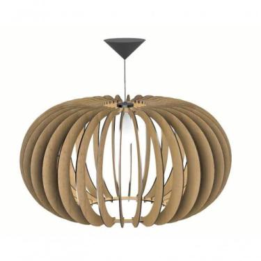 Imagem de Luminária Teto Tipo Pendente Júpiter Mdf - Completa - Preta - LENOBRE,