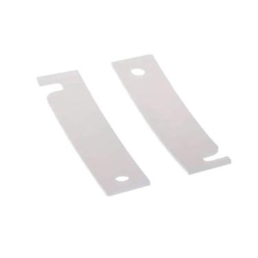 Imagem de GE Eletrodomésticos GE Tambor dianteiro (pacote com 2) - Substituição OEM (WE03X37319) Corrediça de rolamento de secador, branco