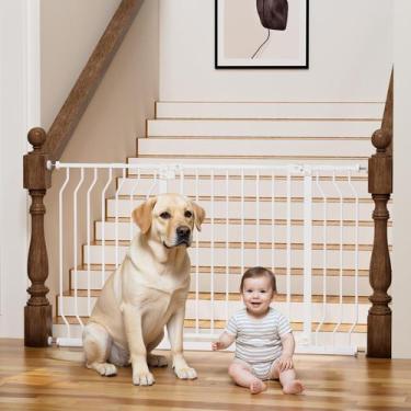 Imagem de Baby Gate Mutak 74-135 cm com fechamento automático montado sob pressã