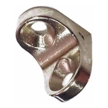 Imagem de 100 Unidades Suporte Cantoneira 2 Furo Cromado Gaveta 13x13 - comercia