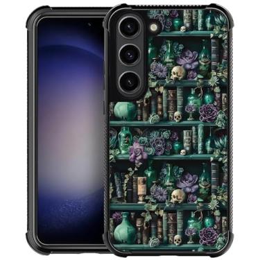 Imagem de DAIZAG Capa para Samsung Galaxy S23, capa protetora antiderrapante com absorção de choque de quatro cantos para meninas e meninos - The Magician's Bookshelf