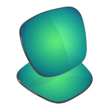 Imagem de Galvanic Lentes de reposição para óculos de sol Oakley Holbrook XXL OO9487 61 mm - Várias opções, Verde esmeralda espelhado, 0