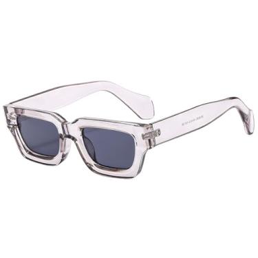 Imagem de Óculos de Sol Punk Masculino UV400 Cinza Jelly Feminino para Esportes ao Ar Livre, Corrida e Ciclismo, Cinza