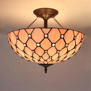 Imagem de Luminária pendente contemporânea de vidro colorido com LED, estilo americano criativo, para sala de estar, restaurante, quarto, hotel, casa de campo, corredor, café, bar, lustre de vidro col