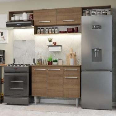 Imagem de Armário de Cozinha Completa 225cm Rustic Emilly Madesa 01xa