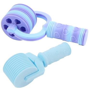 Imagem de Rolo de arte de diamante, ferramentas de alisador de rolo de pintura de diamante 5D, pacote com 2 ferramentas essenciais de bricolage para prensagem de tinta para pintura de strass acessórios (azul