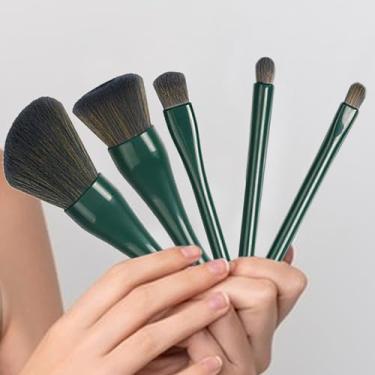 Imagem de Conjunto de pincéis de maquiagem para viagem | Conjunto de pincéis de maquiagem para viagem | Aplicador de ferramenta cosmética retrátil profissional para corretivo, blush, lábios, soltos, sombras