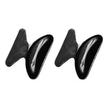 Imagem de 01 Pares Plaqueta Adesiva Silicone Nariz Óculos peça macia apoio nasal