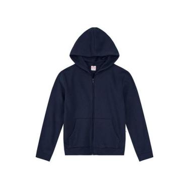 Imagem de Jaqueta infantil menino em moletom Brandili, 8, Azul