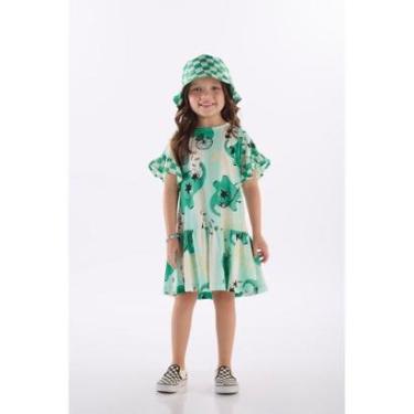 Imagem de Vestido Infantil em Algodão Três e Já-Feminino
