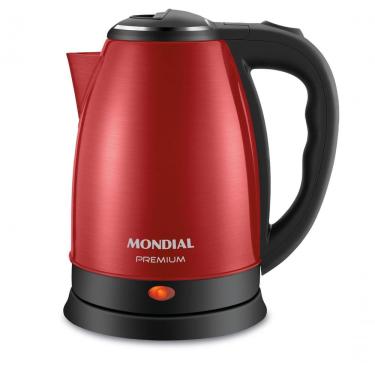 Imagem de Chaleira Elétrica Mondial Inox Ce-06-R Vermelho-Inox 127V